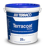 Декоративная штукатурка Terraco TERRACOAT Silicone XL на силиконовой основе с текстурой типа «короед» 2 mm, 25 кг ведро